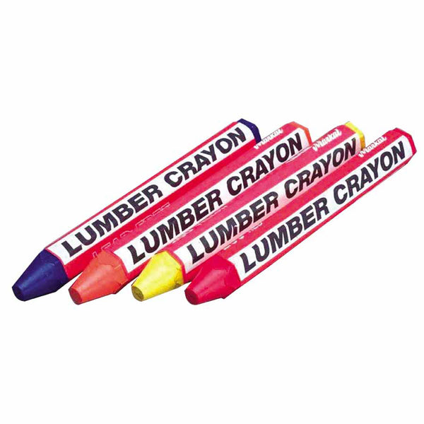 Lumber Crayon #200, 1/2 in dia, 4.75 in L, Yellow 434-80351