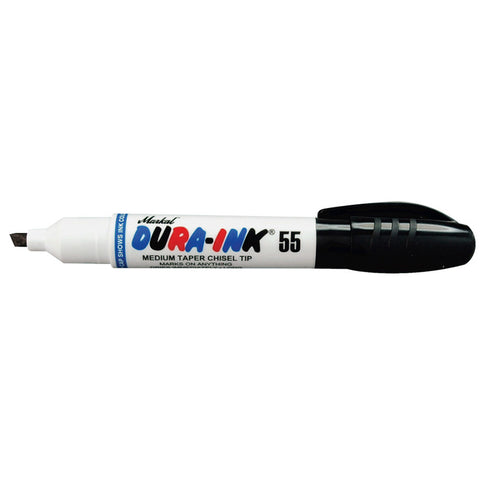 DURA-INK 25 Permanent Ink Marker, Red, 1/8 to 1/4 in Tip, Chisel 434-96222