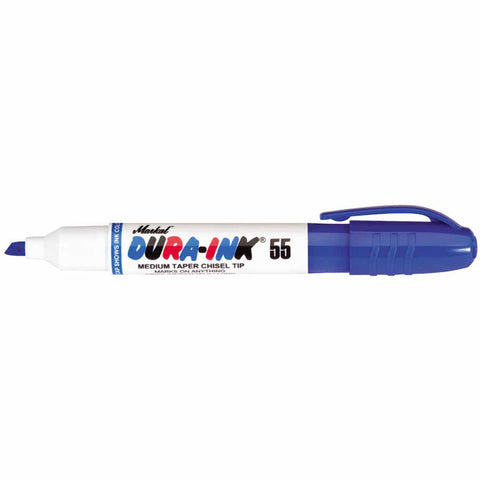 Dura-Ink 55 Marker, Blue, 1/16 in to 3/16 in, Chisel 434-96530