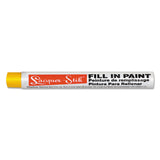 Paintstik+ Lacquer Fill-In Solid Paint Marker, 3/8 in x 4.25 in L, Yellow 434-51121