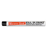 Paintstik+ Lacquer Fill-In Solid Paint Marker, 3/8 in x 4.25 in L, Black 434-51123