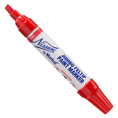 Liquid Paint Marker, Red, 5/16 in (8 mm) Tip, Feltip 434-28792