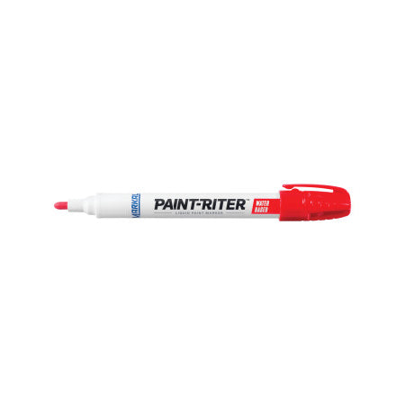 Paint-Riter Water-Based Paint Marker, Red, 1/8 in, Medium Tip 434-97402