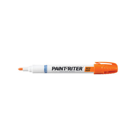 Paint-Riter Water-Based Paint Marker, Orange, 1/8 in, Medium Tip 434-97404