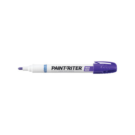 Paint-Riter Water-Based Paint Marker, Purple, 1/8 in, Medium Tip 434-97407