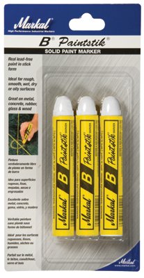 Paintstik Original B Solid Paint Marker, 3/8 in dia, 4-3/4 in L, Yellow 434-80421