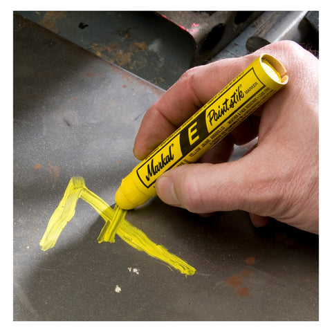 E Paintstik Solid Paint Marker, 11/16 in dia x 4.734 in L, Yellow 434-88621