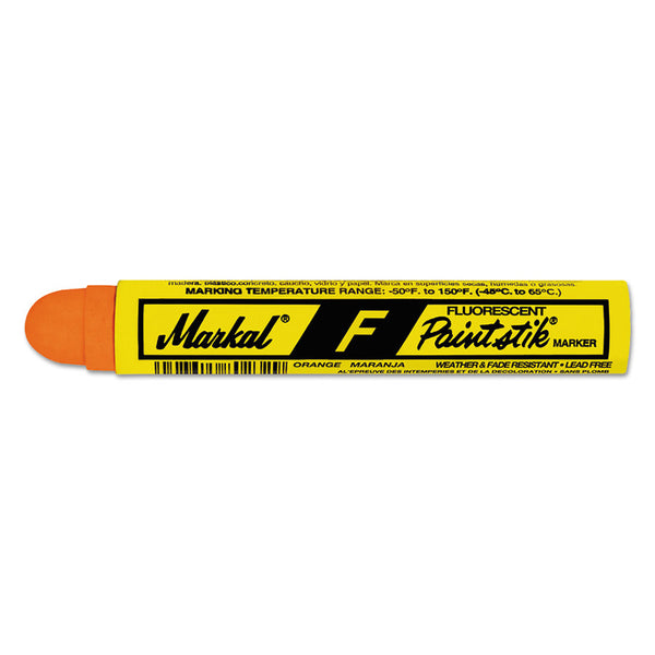 Paintstik Original B Solid Paint Marker, 11/16 in dia, 4-3/4 in L, Fluorescent Green 434-82836