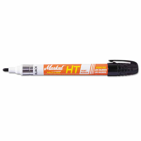 Paint-Riter+ Heat Treat Liquid Paint Marker, Black, 1/8 in, Bullet Tip 434-97303