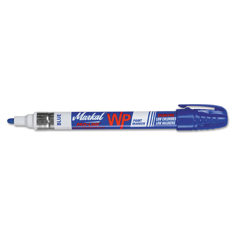 Paint-Riter+ Wet Surface Marker, 1/8 in Tip, Medium, Blue 434-96934