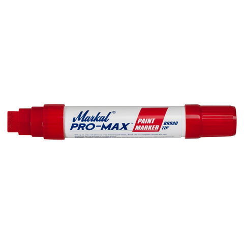 PRO-MAX Paint Marker, Red, Jumbo Tip, Chisel 434-90902