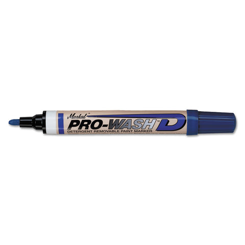 Paint-Riter+ Detergent Removable Marker, Blue, 1/8 in, Medium Tip 434-97015