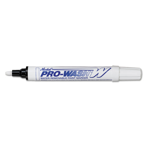 Paint-Riter+ Water Removable Marker, White, 1/8 in, Medium Tip 434-97030