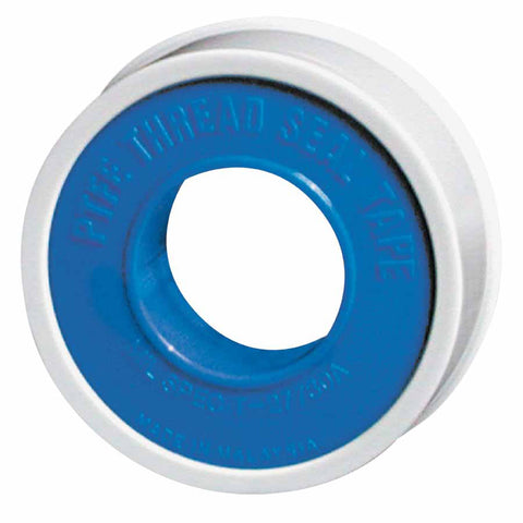 PTFE Pipe Thread Tape, 1 in x 520 in , 3 mil, White 434-44078