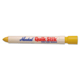 Quik Stik All Purpose Solid Paint Marker, 11/16 in Tip, 6 in L, Yellow 434-61053