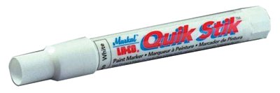 Quik Stik All Purpose Solid Paint Marker, 11/16 in Tip, 6 in L, Red 434-61049