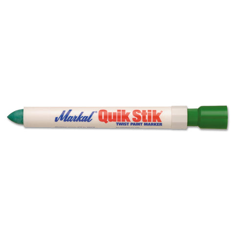 Quik Stik All Purpose Solid Paint Marker, 11/16 in Tip, 6 in L, Green 434-61069