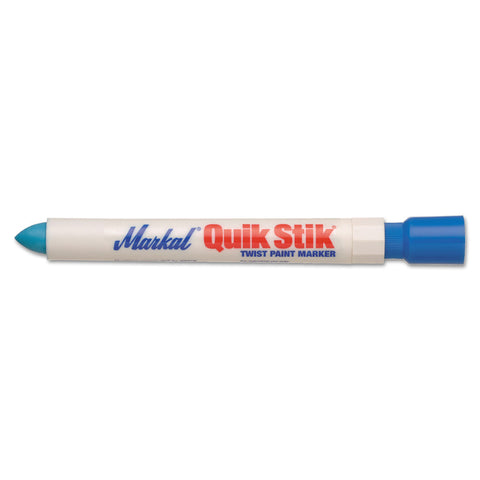 Quik Stik All Purpose Solid Paint Marker, 11/16 in Tip, 6 in L, Blue 434-61070
