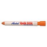 Quik Stik All Purpose Solid Paint Marker, 11/16 in Tip, 6 in L, Orange 434-61071