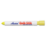 Quik Stik All Purpose Solid Paint Marker, 11/16 in Tip, 6 in L, Fluorescent Yellow 434-61041