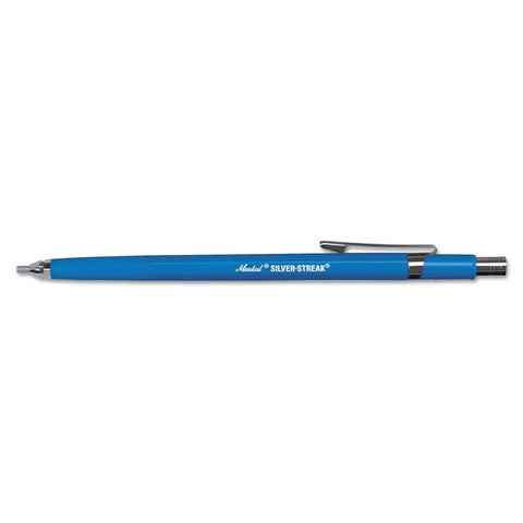Silver-Streak Metal Marker with Mechanical Holder, Silver, 1/8 in dia, Round 434-96006