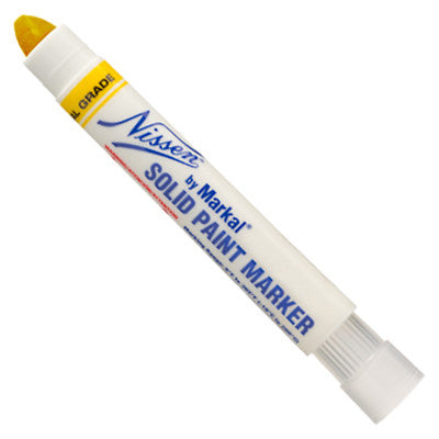 Quik Stik+ Oily Surface Mini Solid Paint Marker, 5/16 in dia Medium Bullet, Yellow 434-28771