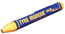 Tyre Marque Solid Paint Crayon, 1/2 in x 4.63 in L, White 434-51420