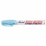 PAINT-RITER VALVE ACTION Paint Marker, Lite Blue, 1/8 in Tip, Medium 434-96835