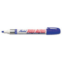 PAINT-RITER VALVE ACTION Paint Marker, Blue, 1/8 in, Medium 434-96805