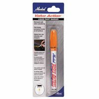 PAINT-RITER VALVE ACTION Paint Marker, Orange, 1/8 in Tip, Medium 434-96807