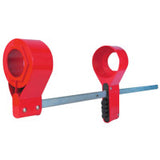 Blind Flange Lockout Device, 24 in Pipe dia, Large, Red/Silver 470-S3924