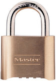 No. 175 Combination Brass Padlock, 5/16 in dia, 1 in L x 1 in W, Steel 470-175