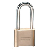 No. 175 Combination Brass Padlock, 5/16 in dia, 2-1/4 in L x 1 in W, Brass 470-175DLH