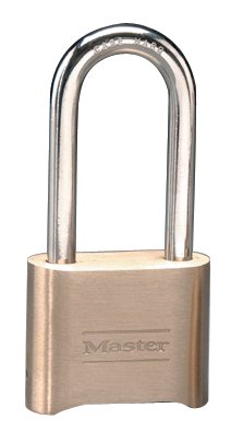 No. 175 Combination Brass Padlock, 5/16 in dia, 2-1/4 in L x 1 in W, Brass 470-175LH