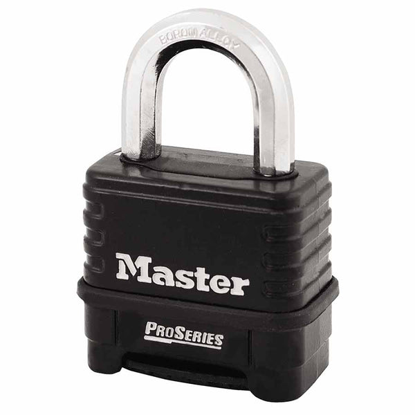 ProSeriesáResettable Combination Padlock, 3/8 in dia x 15/16 in W x 1-1/16 in H Shackle, Zinc Die Cast, Boxed 470-1178