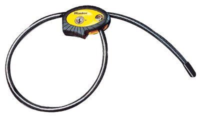Python Adjustable Locking Cable, 3/8 in dia, 6 ft Length, Black 470-8413DPF