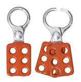Safety Series Lockout Hasp, Aluminum, 1-1/2 in W x 4-3/8 in L, 1 in Jaw dia 470-416