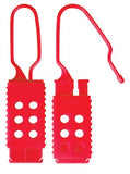 Safety Series Lockout Hasps, 1 5/8 in W x 6 7/8 in L, 1 in Jaw dia. 470-428