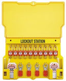 Safety Series Lockout Stations with Key Registration Card, 15-1/2 in H x 22 in W 470-1483BP410