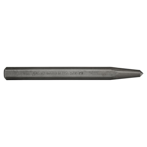 Center Punch, 6 in, 5/16 in tip, Alloy Steel 479-74003