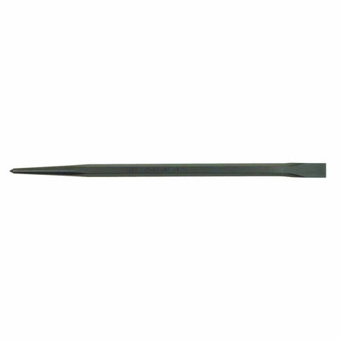 Line-Up Pry Bar, 30 in L x 7/8 in Stock, Straight Chisel/Pointed, Hex 479-75004
