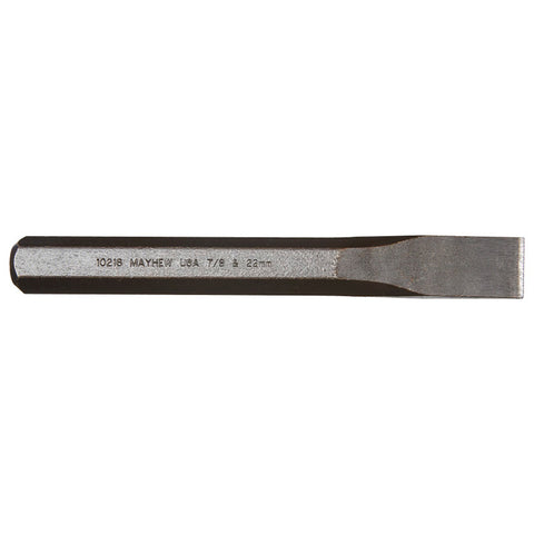 Cold Chisels, 7 1/2 in Long, 7/8 in Cut, Black Oxide, 6 per box 479-10216