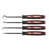 4 Pc. Dominator Mini Hook & Pick Set, Straight, 45? Double Angled Hook, 90? Angled Hook, Curved Hook 479-60003