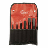 6 Pc. Cold Chisel Kit, Alloy Steel, English, Pouch 479-60560