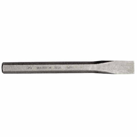 Cold Chisels, 5 in Long, 1/4 in Cut, Sand Blasted, 12 per box 479-70200