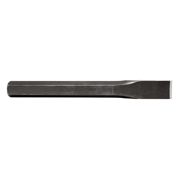 Cold Chisels, 7 in Long, 3/4 in Cut, Sand Blasted, 12 per box 479-70212