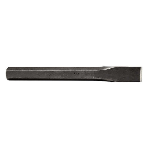 Cold Chisels, 7 in Long, 3/4 in Cut, Sand Blasted, 12 per box 479-70212