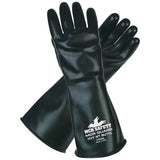 Safety 14 in Butyl Rubber Glove, Large, Black 127-CP25L