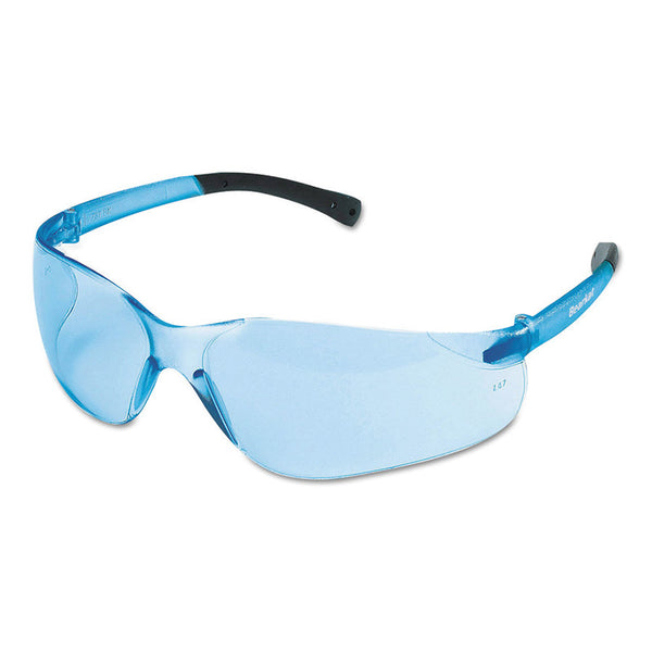 BearKat BK1 Series Safety Glasses, Light Blue Lens, Duramass Scratch-Resistant, Light Blue Frame 135-BK113