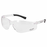 BearKat BK1 Series Bifocal Readers Safety Glasses, Clear Lens, 2.0 Dipter, Clear Frame 135-BKH20